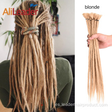 Extensiones de cabello sintético de rastas hechas a mano para mujeres / hombres